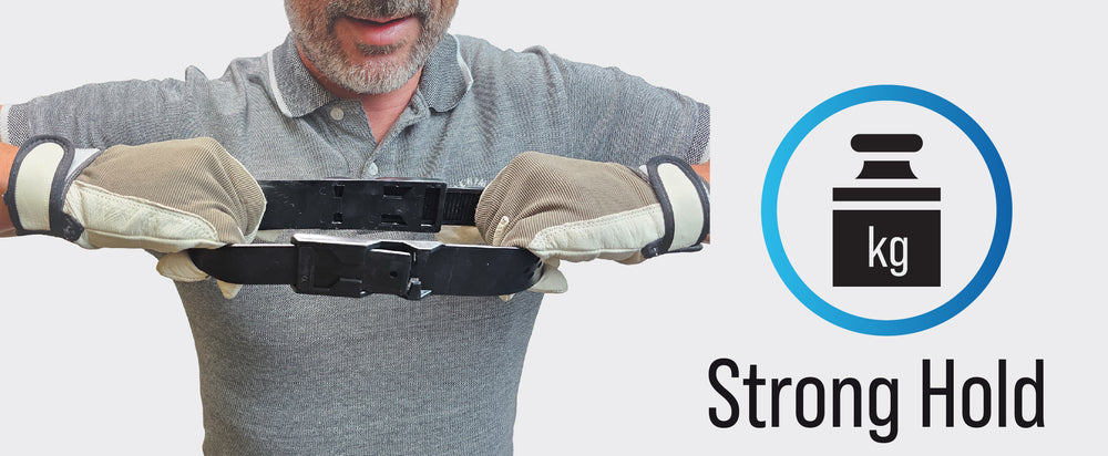 der FixStrap hält auch starke Belastungen stand und hält alles gut zusammen