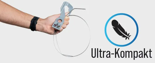 Ultra Kompakt und einfach in der Anwendung, der Sackhalter von O-Spring