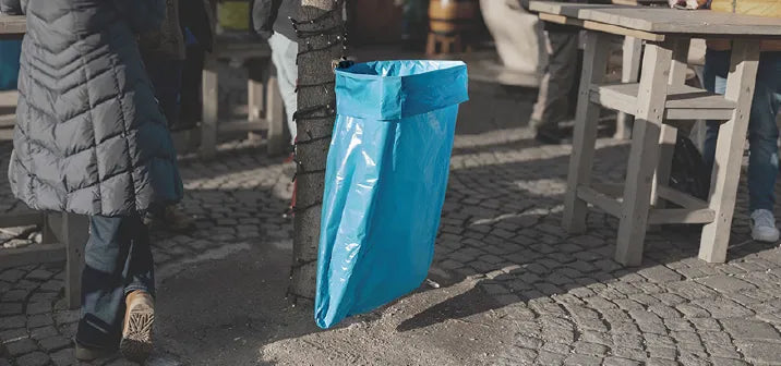 O-Spring schnell aufgebaut für die Sauberkeit auf dem nächsten Event