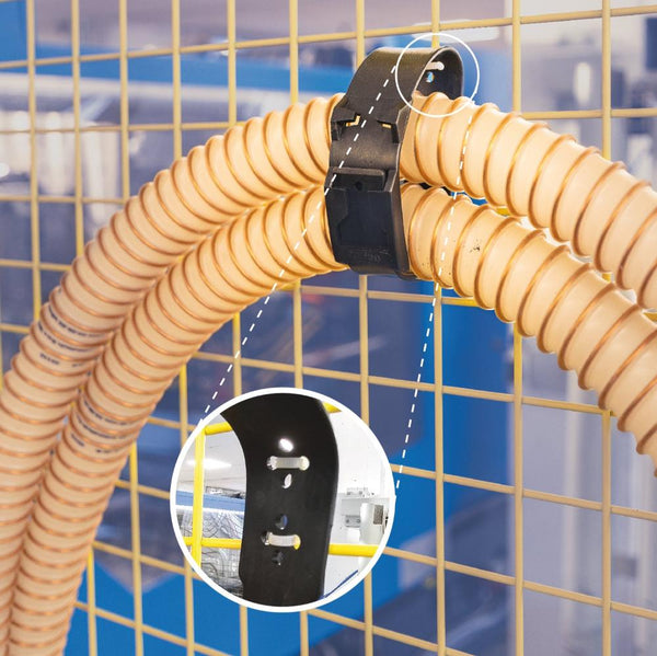 Zusaätzlich mit Kabelbindern fixiert, erhält der Fix Strap PRO  von O-Spring einen festen Platz für mehr Überblick.