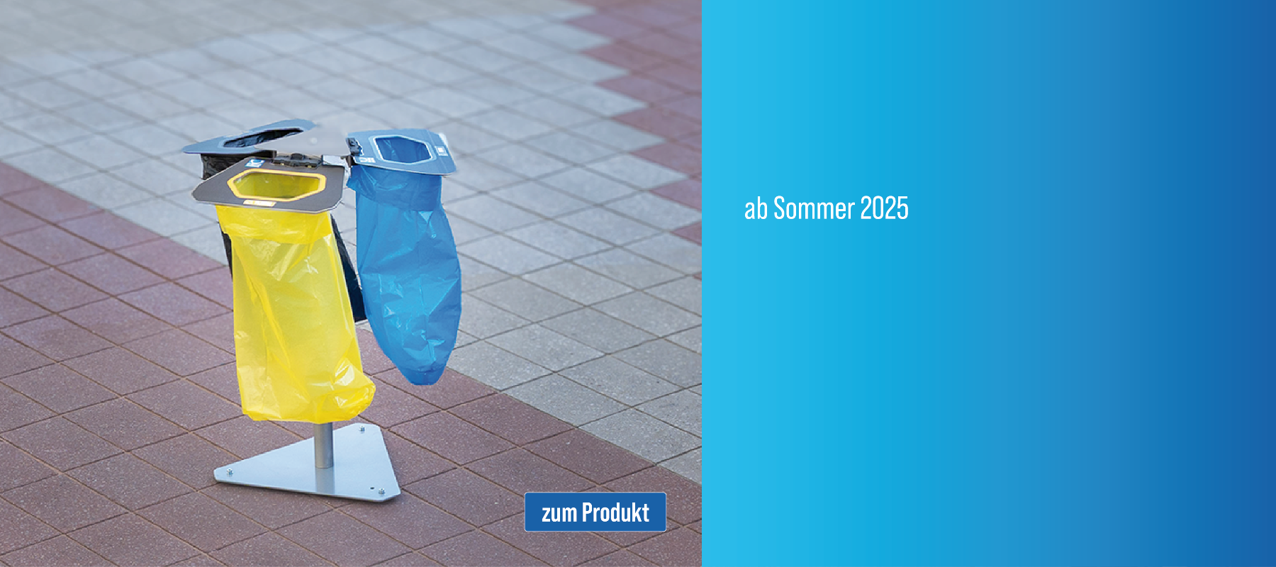 Ordnung und Sauberkeit durch effiziente Mülltrennung auf öffentlichen Plätzen