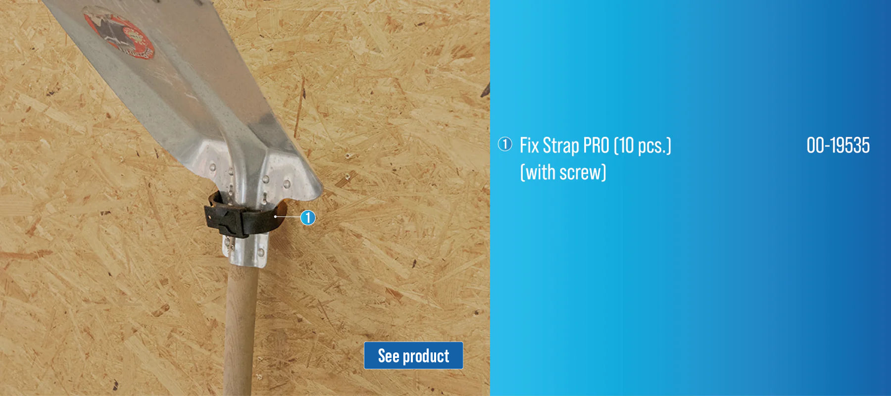 Das FixStrap PRO einfach fest oder lose platzieren und Schläuche an der Maschine befestigen